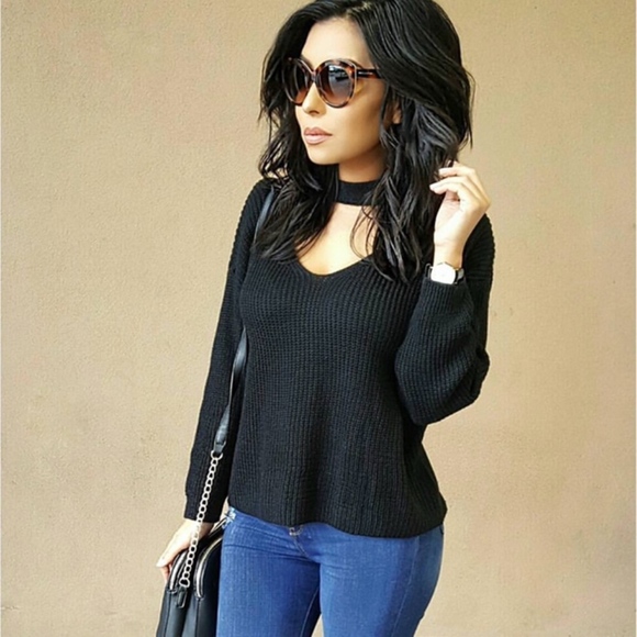 Bar III Choker Sweater - Picture 5 of 5